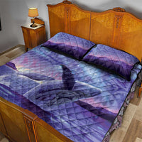 New Zealand Matariki Humpback Whale Quilt Bed Set Paikea Maori New Year Purple Galaxy LT14 - Polynesian Pride