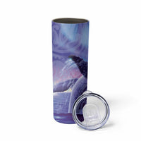 New Zealand Matariki Humpback Whale Skinny Tumbler Paikea Maori New Year Purple Galaxy LT14 - Polynesian Pride