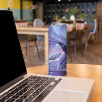 New Zealand Matariki Humpback Whale Skinny Tumbler Paikea Maori New Year Purple Galaxy LT14 - Polynesian Pride
