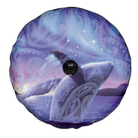 New Zealand Matariki Humpback Whale Spare Tire Cover Paikea Maori New Year Purple Galaxy LT14 - Polynesian Pride
