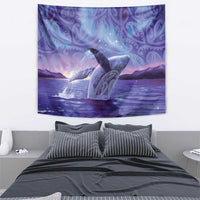 New Zealand Matariki Humpback Whale Tapestry Paikea Maori New Year Purple Galaxy LT14 - Polynesian Pride