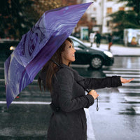 New Zealand Matariki Humpback Whale Umbrella Paikea Maori New Year Purple Galaxy LT14 - Polynesian Pride