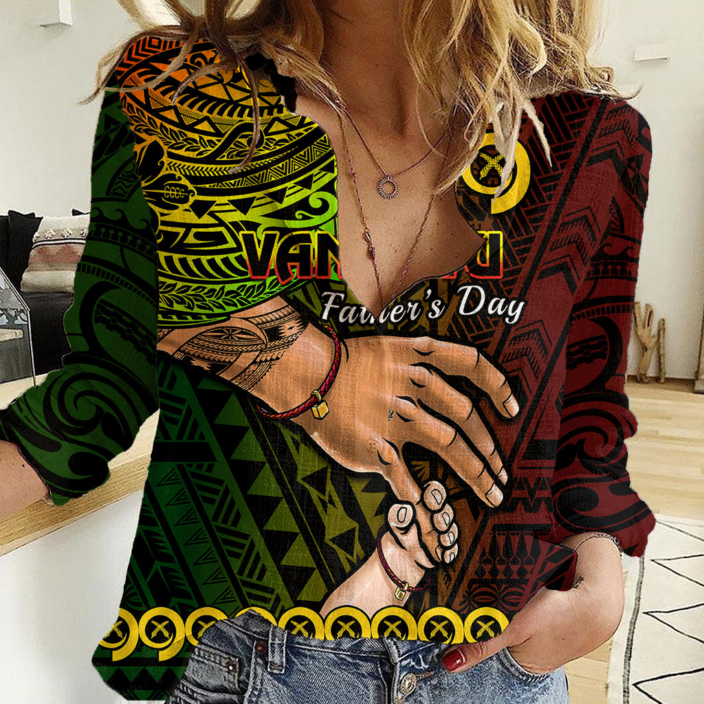 Personalised Father Day Vanuatu Women Casual Shirt I Love You Dad Reggae Version LT14 Female Reggae - Polynesian Pride