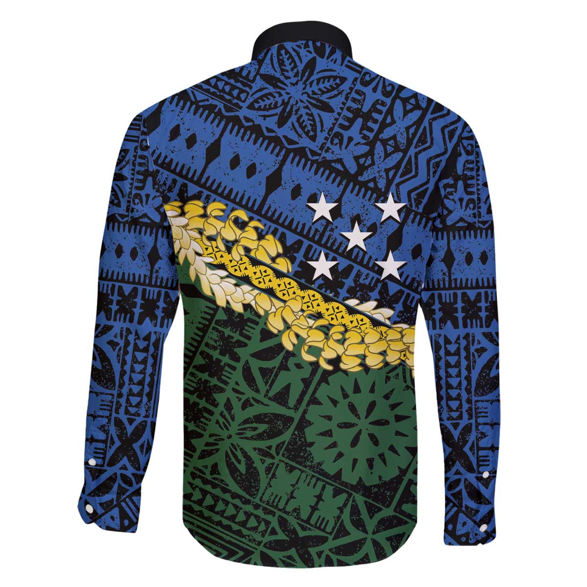 Halo Olaketa Solomon Islands Tapa Pattern Family Matching Off The Shoulder Long Sleeve Dress and Hawaiian Shirt LT14 - Polynesian Pride