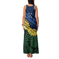 Halo Olaketa Solomon Islands Tapa Pattern Family Matching Tank Maxi Dress and Hawaiian Shirt LT14 - Polynesian Pride