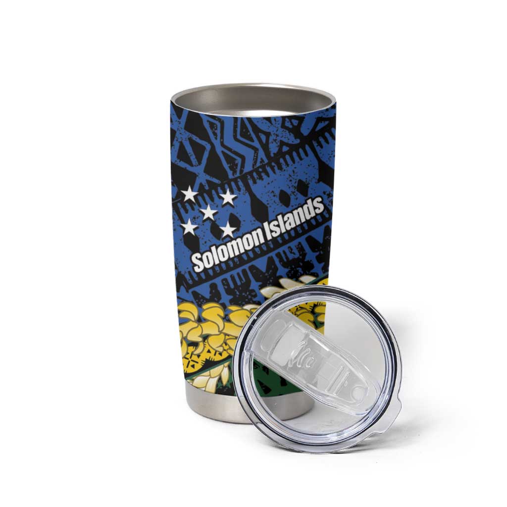 Halo Olaketa Solomon Islands Tapa Pattern Tumbler Cup LT14 - Polynesian Pride