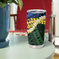 Halo Olaketa Solomon Islands Tapa Pattern Tumbler Cup LT14 - Polynesian Pride