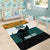 AUNZ Rugby Custom Area Rug Australia Kangaroo New Zealand Silver Fern - Polynesian Pride