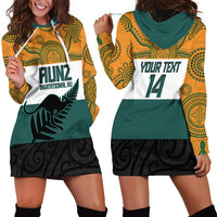 AUNZ Rugby Custom Hoodie Dress Australia Kangaroo New Zealand Silver Fern LT14 - Polynesian Pride