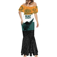 AUNZ Rugby Custom Mermaid Dress Australia Kangaroo New Zealand Silver Fern LT14 - Polynesian Pride