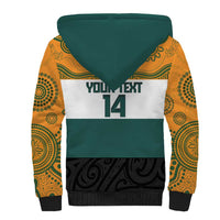 AUNZ Rugby Custom Sherpa Hoodie Australia Kangaroo New Zealand Silver Fern LT14 - Polynesian Pride