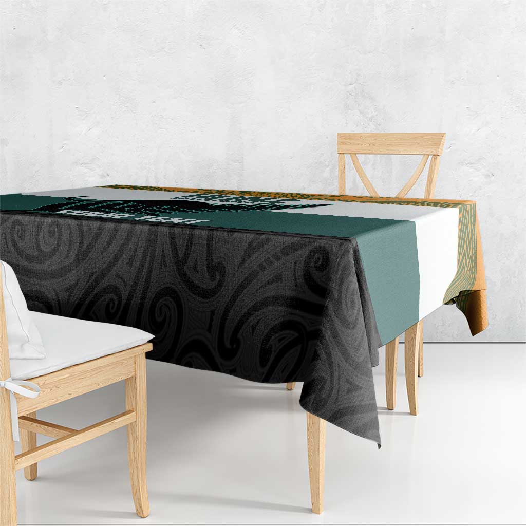 AUNZ Rugby Custom Tablecloth Australia Kangaroo New Zealand Silver Fern - Polynesian Pride