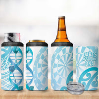 New Zealand Darts 4 in 1 Can Cooler Tumbler Aotearoa Maori Its In My DNA White LT14 - Polynesian Pride
