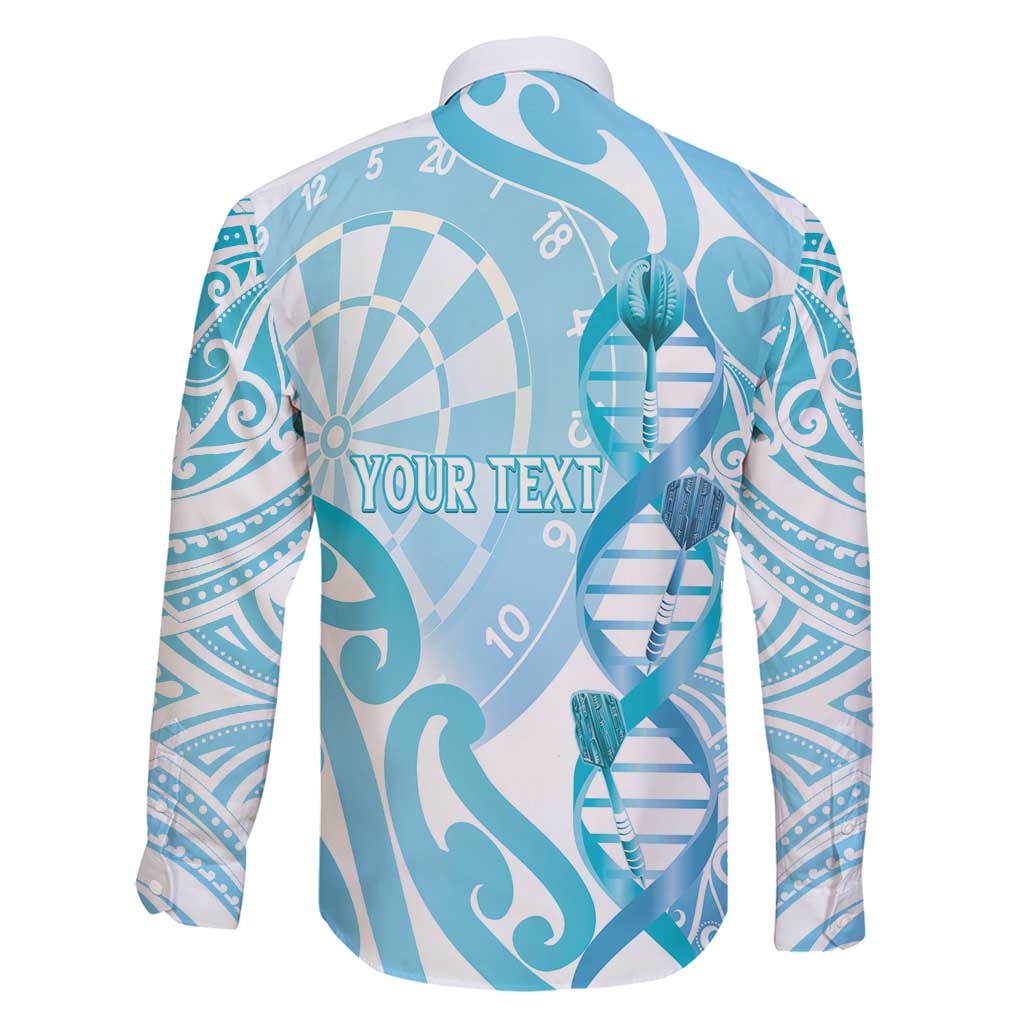 Personalised New Zealand Darts Family Matching Long Sleeve Bodycon Dress and Hawaiian Shirt Aotearoa Maori Its In My DNA White LT14 - Polynesian Pride