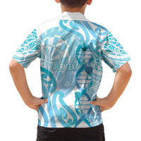 Personalised New Zealand Darts Family Matching Summer Maxi Dress and Hawaiian Shirt Aotearoa Maori Its In My DNA White LT14 - Polynesian Pride