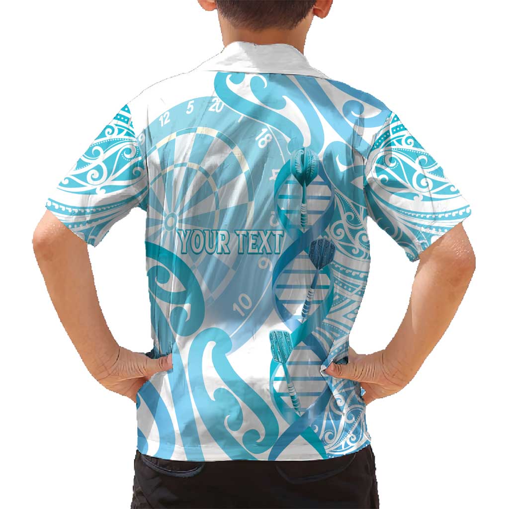 Personalised New Zealand Darts Family Matching Tank Maxi Dress and Hawaiian Shirt Aotearoa Maori Its In My DNA White LT14 - Polynesian Pride