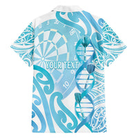 Personalised New Zealand Darts Family Matching Tank Maxi Dress and Hawaiian Shirt Aotearoa Maori Its In My DNA White LT14 - Polynesian Pride