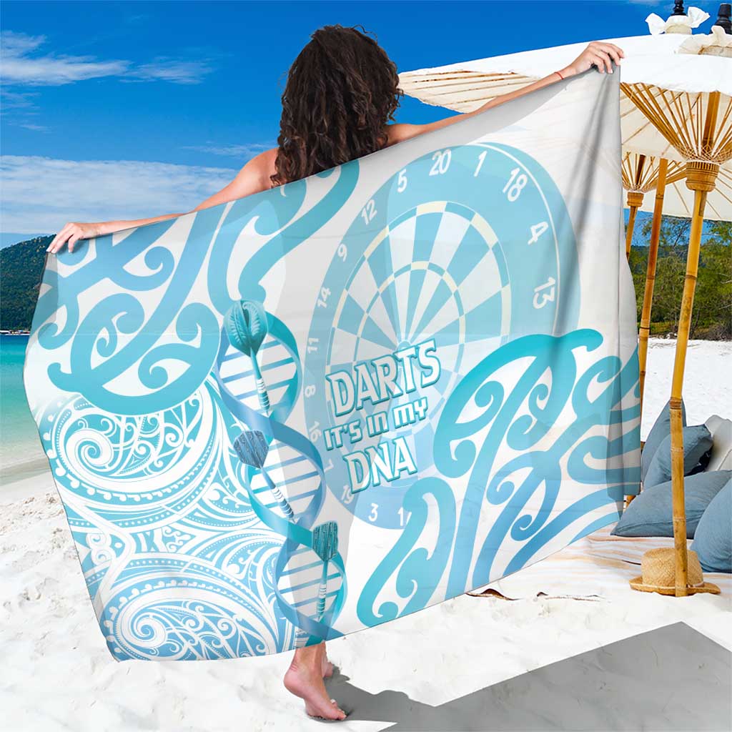 New Zealand Darts Sarong Aotearoa Maori Its In My DNA White - Polynesian Pride
