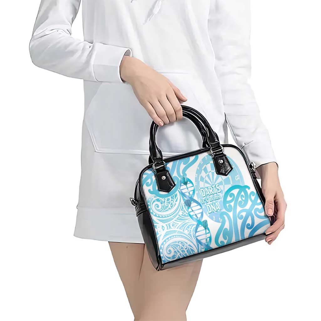 New Zealand Darts Shoulder Handbag Aotearoa Maori Its In My DNA White - Polynesian Pride