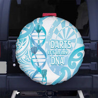 New Zealand Darts Spare Tire Cover Aotearoa Maori Its In My DNA White LT14 No hole White - Polynesian Pride