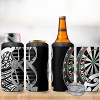 New Zealand Darts 4 in 1 Can Cooler Tumbler Aotearoa Maori Its In My DNA Black LT14 - Polynesian Pride