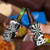 New Zealand Darts 4 in 1 Can Cooler Tumbler Aotearoa Maori Its In My DNA Black LT14 - Polynesian Pride