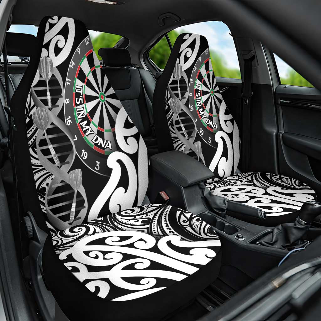 New Zealand Darts Car Seat Cover Aotearoa Maori Its In My DNA Black LT14 One Size Black - Polynesian Pride