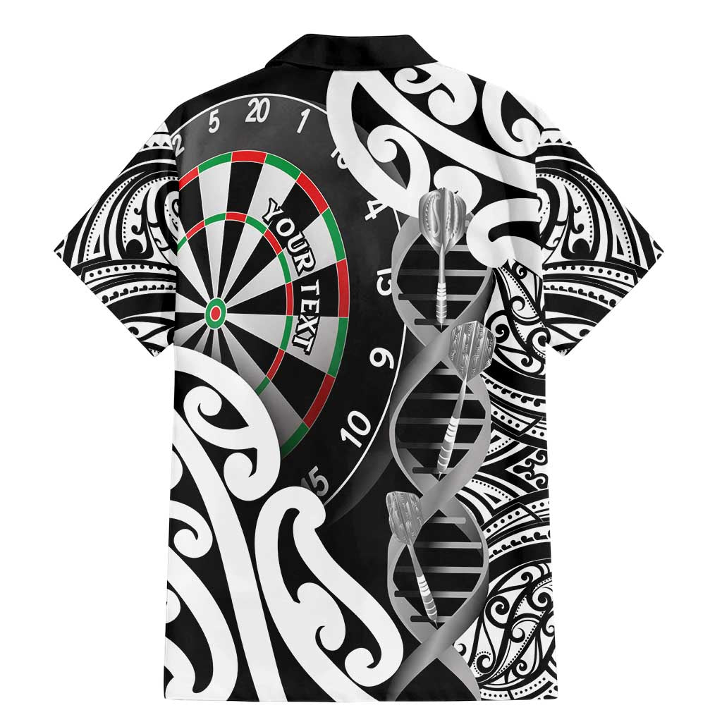 Personalised New Zealand Darts Family Matching Mermaid Dress and Hawaiian Shirt Aotearoa Maori Its In My DNA Black LT14 - Polynesian Pride