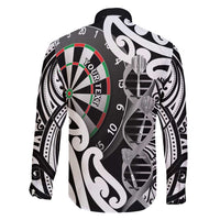 Personalised New Zealand Darts Family Matching Puletasi and Hawaiian Shirt Aotearoa Maori Its In My DNA Black LT14 - Polynesian Pride