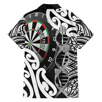 Personalised New Zealand Darts Hawaiian Shirt Aotearoa Maori Its In My DNA Black LT14 - Polynesian Pride