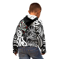 Personalised New Zealand Darts Kid Hoodie Aotearoa Maori Its In My DNA Black LT14 - Polynesian Pride