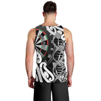 Personalised New Zealand Darts Men Tank Top Aotearoa Maori Its In My DNA Black LT14 - Polynesian Pride