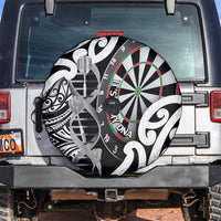 New Zealand Darts Spare Tire Cover Aotearoa Maori Its In My DNA Black LT14 Black - Polynesian Pride