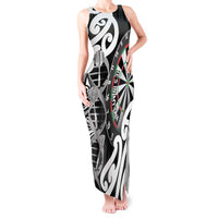Personalised New Zealand Darts Tank Maxi Dress Aotearoa Maori Its In My DNA Black LT14 Women Black - Polynesian Pride