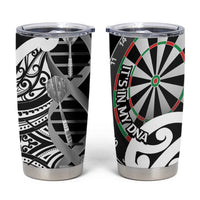 New Zealand Darts Tumbler Cup Aotearoa Maori Its In My DNA Black LT14 Black - Polynesian Pride