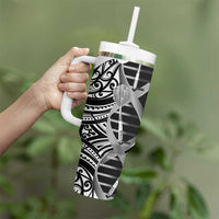 New Zealand Darts Tumbler With Handle Aotearoa Maori Its In My DNA Black - Polynesian Pride