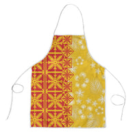 Kahili Quilt Hawaii Apron Tropical Flower Seamless Half Style