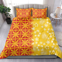 Kahili Quilt Hawaii Bedding Set Tropical Flower Seamless Half Style