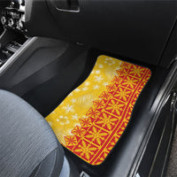 Kahili Quilt Hawaii Car Mats Tropical Flower Seamless Half Style