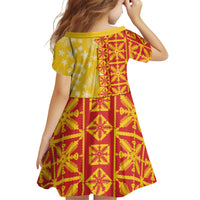 Kahili Quilt Hawaii Family Matching Off Shoulder Short Dress and Hawaiian Shirt Tropical Flower Seamless Half Style LT14 - Polynesian Pride