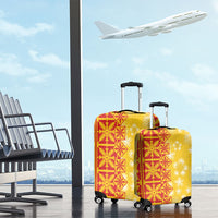 Kahili Quilt Hawaii Luggage Cover Tropical Flower Seamless Half Style