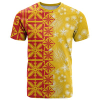 Kahili Quilt Hawaii T Shirt Tropical Flower Seamless Half Style
