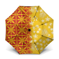 Kahili Quilt Hawaii Umbrella Tropical Flower Seamless Half Style