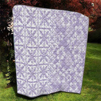 Pastel Purple Kahili Quilt Hawaii Quilt Tropical Flower Seamless Half Style