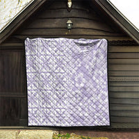 Pastel Purple Kahili Quilt Hawaii Quilt Tropical Flower Seamless Half Style