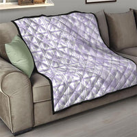 Pastel Purple Kahili Quilt Hawaii Quilt Tropical Flower Seamless Half Style