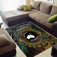 Personalised Australia And Vanuatu Area Rug Aboriginal Lizard Polynesia Ni-Van Pig Tusk LT14 - Polynesian Pride