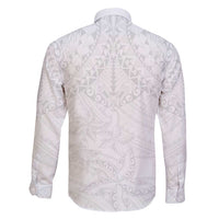 American Samoa White Sunday Family Matching Summer Maxi Dress and Hawaiian Shirt Lotu Tamaiti Plumeria With Samoan Pattern LT14 - Polynesian Pride