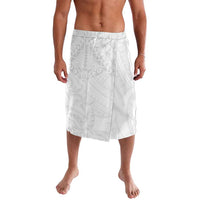 American Samoa White Sunday Lavalava Lotu Tamaiti Plumeria With Samoan Pattern