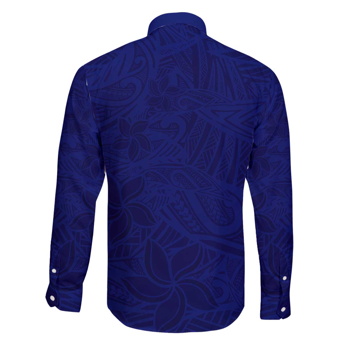 Blue Polynesia Family Matching Off The Shoulder Long Sleeve Dress and Hawaiian Shirt Polynesian Pattern Mix Plumeria LT14 - Polynesian Pride